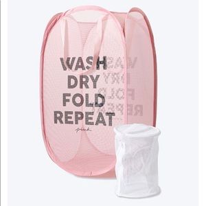 PINK Laundry basket and intimates wash bag